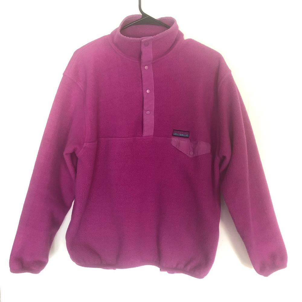 GAP Vintage Purple Quarter Snap Arctic Light Fleece Pullover Women’s Small
